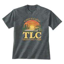 Dark Heather TLC - Camp T-Shirts 