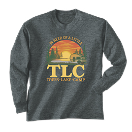 Dark Heather TLC - Camp Long Sleeve Tees 