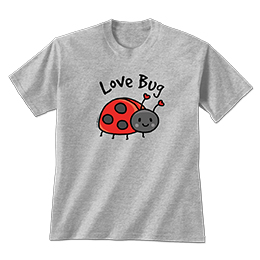 Sports Grey Love Bug T-Shirts 