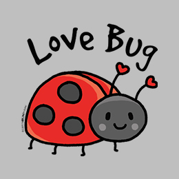 Sports Grey Love Bug T-Shirt 