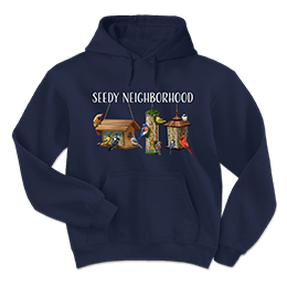 Navy Seedy Neighboorbood Hooded Sweatshirts 