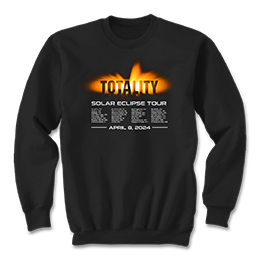Black Totality Eclipse Tour Sweatshirts 