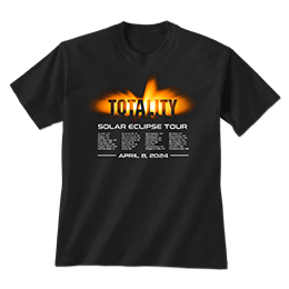 Black Totality Eclipse Tour T-Shirts 
