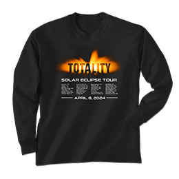 Black Totality Eclipse Tour Long Sleeve Tees 