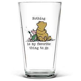 Clear Favorite Thing To Do Pint Glass - Color Printed 