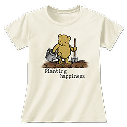 Natural Planting Happiness Ladies T-Shirts 