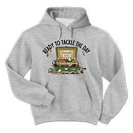 Sports Grey Ready to Tackle the Day Hooded Sweatshirts 