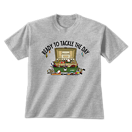 Sports Grey Ready to Tackle the Day T-Shirts 
