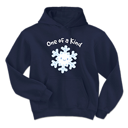 Navy One of a Kind Hooded Sweatshirts 