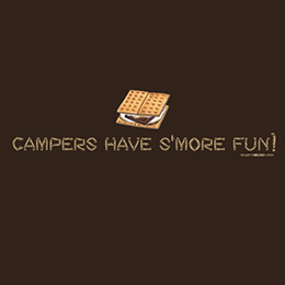 Dark Chocolate Campers S'more Fun T-Shirt 