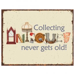 NA Antiques Tin Sign 