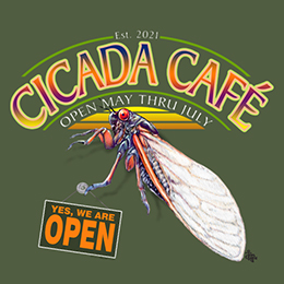Military Green Cicada Café T-Shirt 