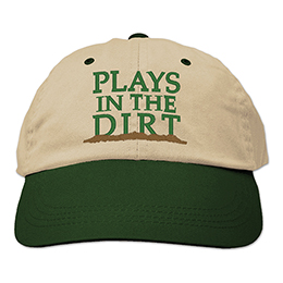 Khaki/Green Plays In The Dirt Embroidered Hats 
