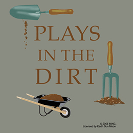 Stonewashed Green Plays In The Dirt T-Shirt 