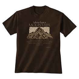 Dark Chocolate Advice Mountain T-Shirts 