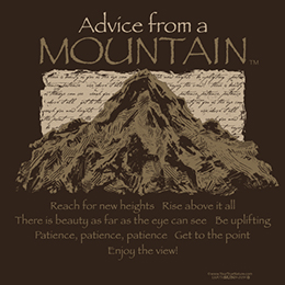 Dark Chocolate Advice from a Mountain T-Shirt 