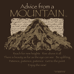 Dark Chocolate Advice Mountain T-Shirt 