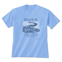 Carolina Blue Advice from a River T-Shirts 