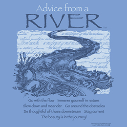 Carolina Blue Advice from a River T-Shirt 
