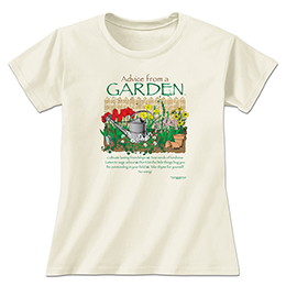Natural Advice From A Garden Ladies T-Shirts 