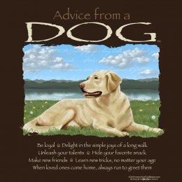 Dark Chocolate Advice Dog T-Shirt 