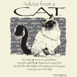 Natural Advice From A Cat T-Shirt 