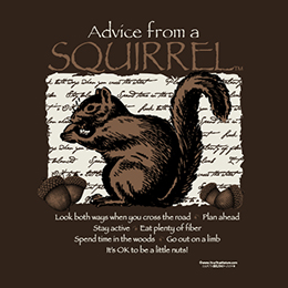 Dark Chocolate Advice Squirrel T-Shirt 