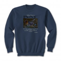 Indigo Blue Advice From A Bat Sweatshirts 