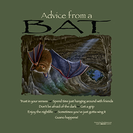 Military Green Advice Bat T-Shirt 
