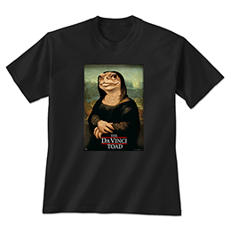 Black Da Vinci Toad T-Shirts 