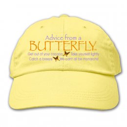 Butter Advice Butterfly Embroidered Hats 