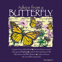 Purple Advice Butterfly T-Shirt 