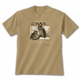 Tan Advice From An Owl T-Shirts 