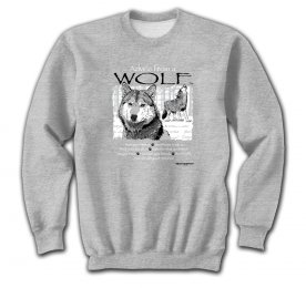 Sports Grey Advice From A Wolf Sweatshirts 
