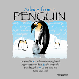 Sports Grey Advice Penguin T-Shirt 