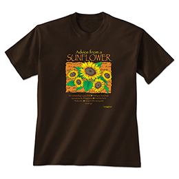 Dark Chocolate Advice Sunflower T-Shirts 
