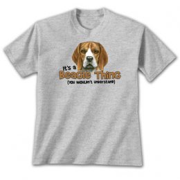 Sports Grey Beagle Thing T-Shirts 
