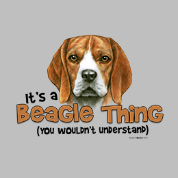 Sports Grey Beagle Thing T-Shirt 