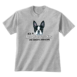 Sports Grey Boston Terrier Thing T-Shirts 