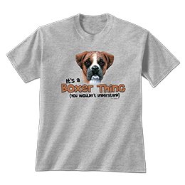 Sports Grey Boxer Thing T-Shirts 