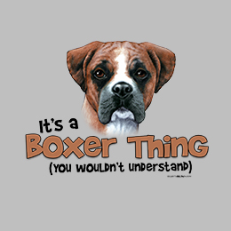 Sports Grey Boxer Thing T-Shirt 