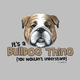 Sports Grey Bulldog Thing T-Shirt 