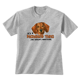 Sports Grey Dachshund Thing T-Shirts 