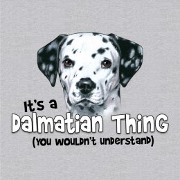Sports Grey Dalmatian Thing T-Shirt 