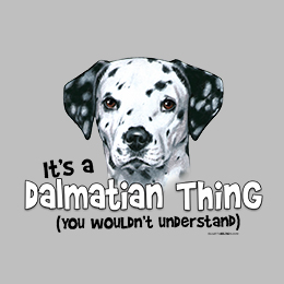 Sports Grey Dalmatian Thing T-Shirt 