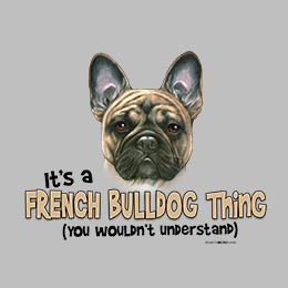 Sports Grey French Bulldog Thing T-Shirt 