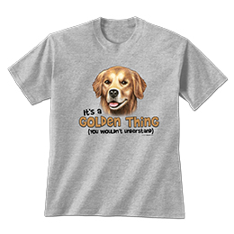 Sports Grey Golden Retriever Thing T-Shirts 