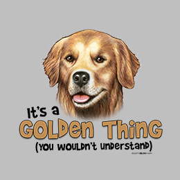 Sports Grey Golden Retriever Thing T-Shirt 