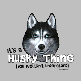 Sports Grey Husky Thing T-Shirt 