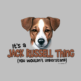 Sports Grey Jack Russell Thing T-Shirt 